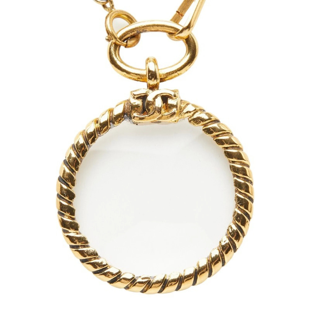 CHANEL Gold Logo Necklace - Picture 3 of 8